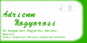 adrienn mogyorosi business card